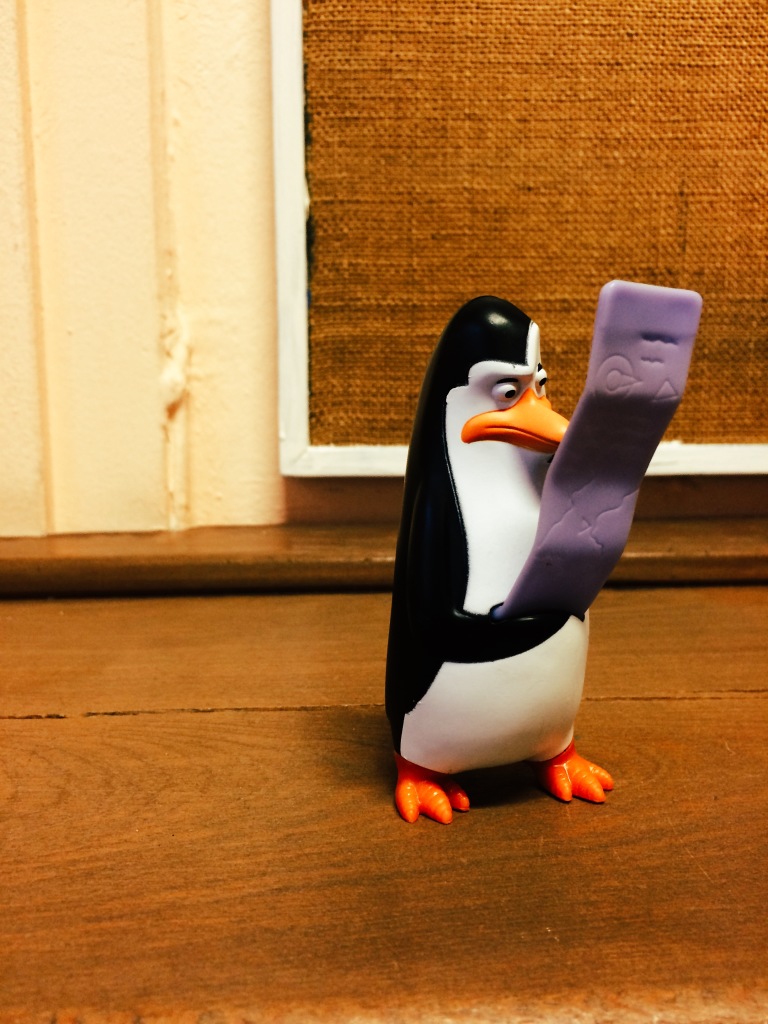 Pinguin mit To-Do-Liste